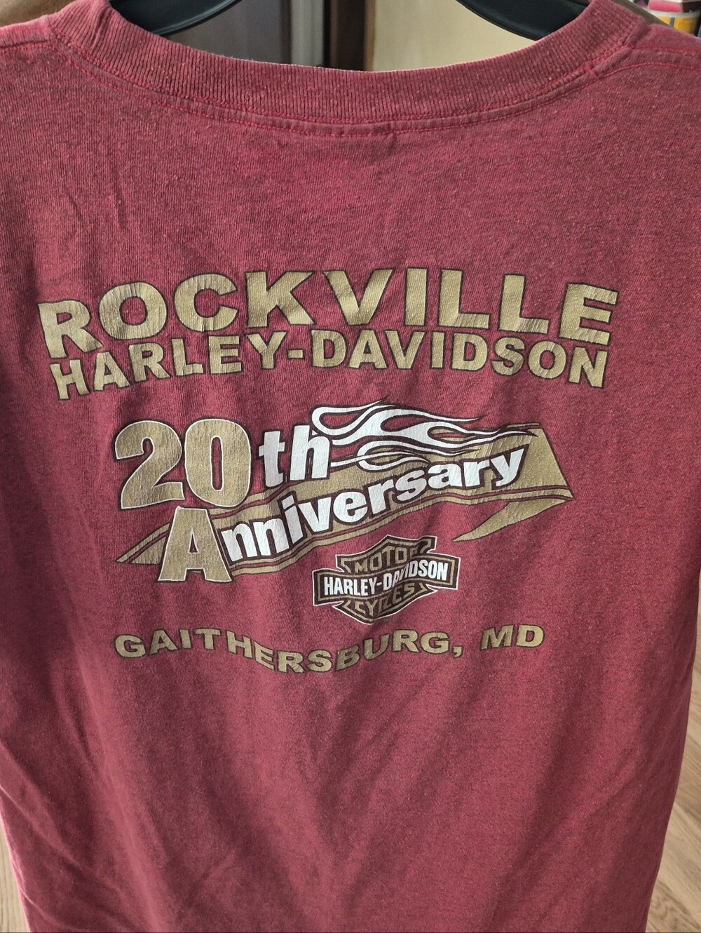 Harley-Davidson Rockville 20th Anniversary Men's T-Shirt - Red